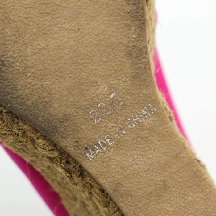 インディヴィ パンプス オープントゥ ウェッジソール ノットデザイン シューズ ブランド 靴 レディース 22.5cmサイズ ピンク INDIVI  【中古】 INDIVI USED/古着（パンプス）｜INDIVIのUSED/古着通販サイト SMASELL（スマセル）