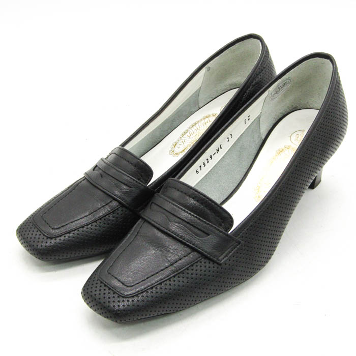 銀座ヨシノヤ　黒パンプス　23.5 GINZA YOSHINOYA 黒 パンプス 23.5 冠婚葬祭 RG101