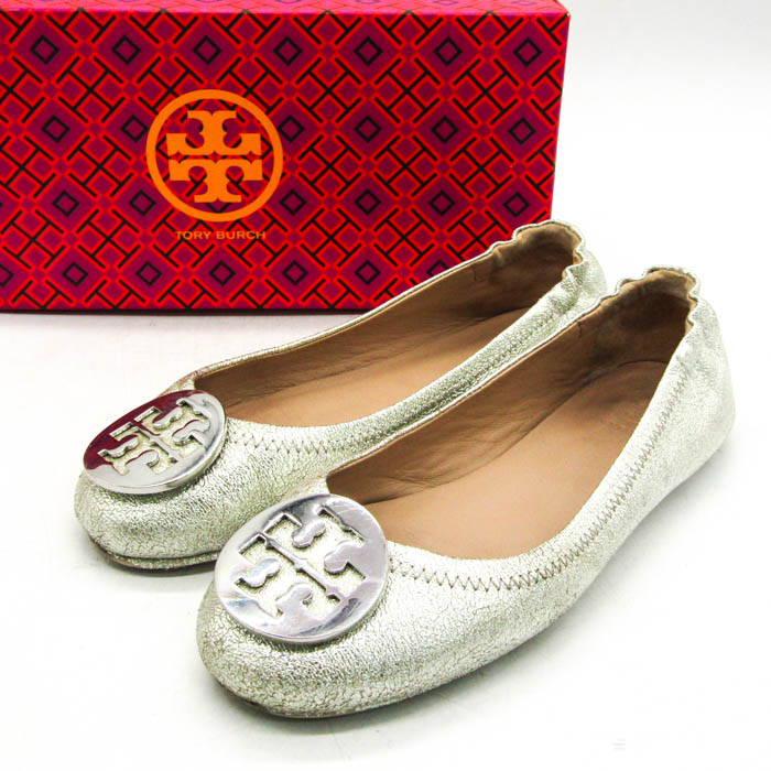 Tory Burch トリーバーチ バレーシューズ シルバー トリーバーチ TORY BURCH バレエシューズ フラットシューズ