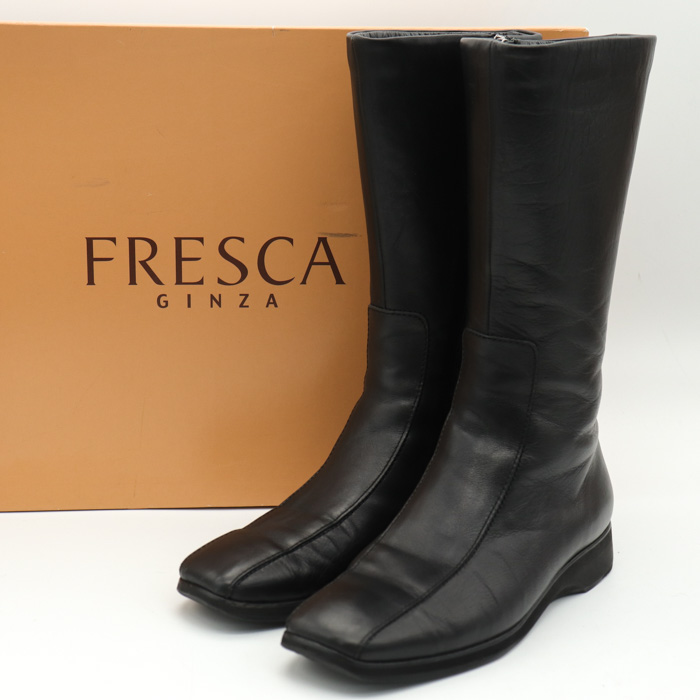 FRESCA 銀座ヨシノヤ ロングブーツ ブラック サイズ23.0 - ブーツ