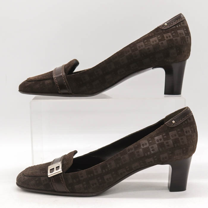BALLY グレー ストライプ ローファー 36.5 BALLY グレー ストライプ ローファー 36.5