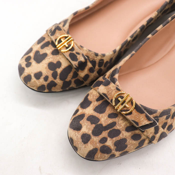 ヒョウ柄 ゴブラン 高級品 ゴージャス レア コールハーン パンプス ブランド ヒョウ柄 アニマル柄 シューズ