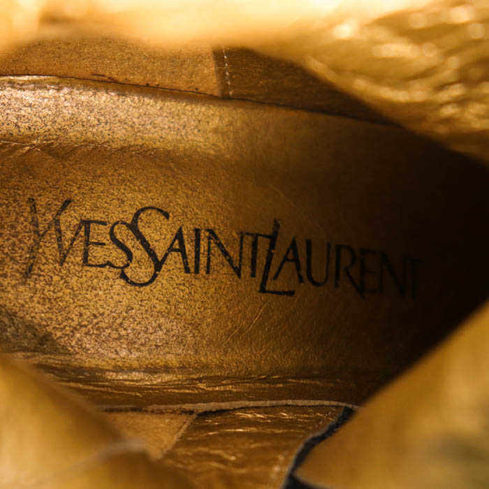 イヴ・サンローラン ロングブーツ ブランド シューズ 靴 黒