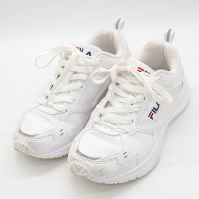 新品 FILA スニーカー 白 22cm フィラ スニーカー ローカット 厚底 シューズ 靴 白 レディース