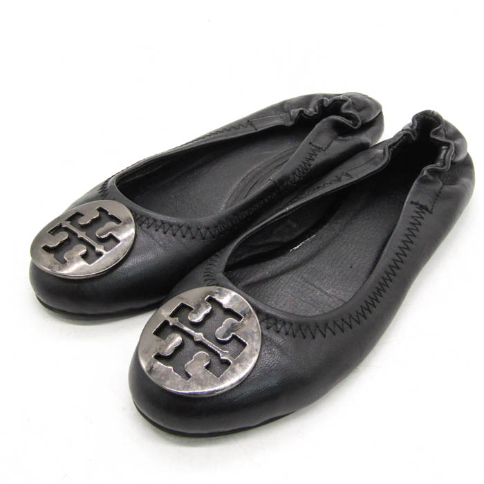 未使用級 TORY BURCH トリーバーチ パンプス レザー ブラック