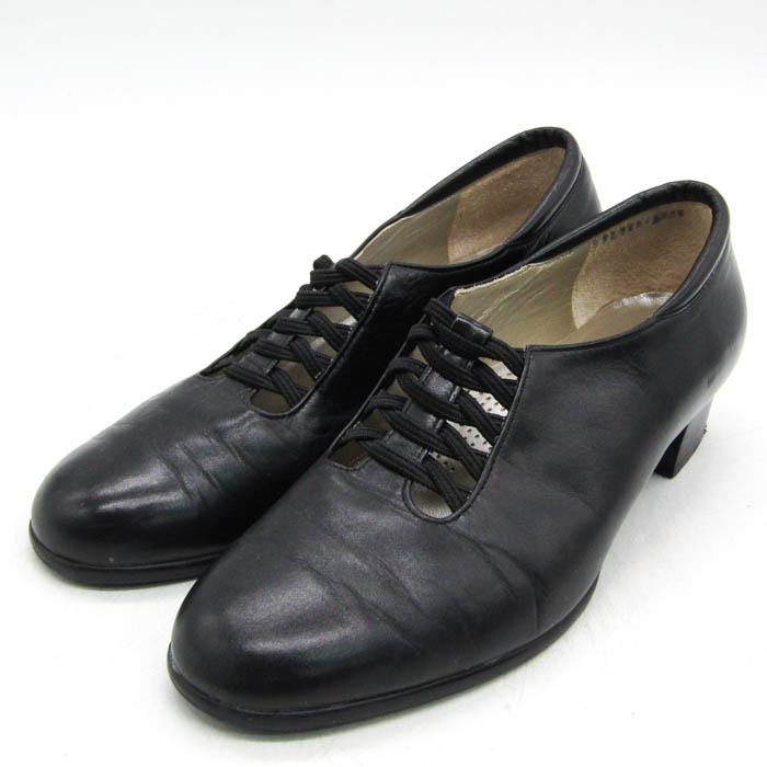 マドラス ドレスシューズ パンプス 幅広 4E シューズ 靴 日本製 黒