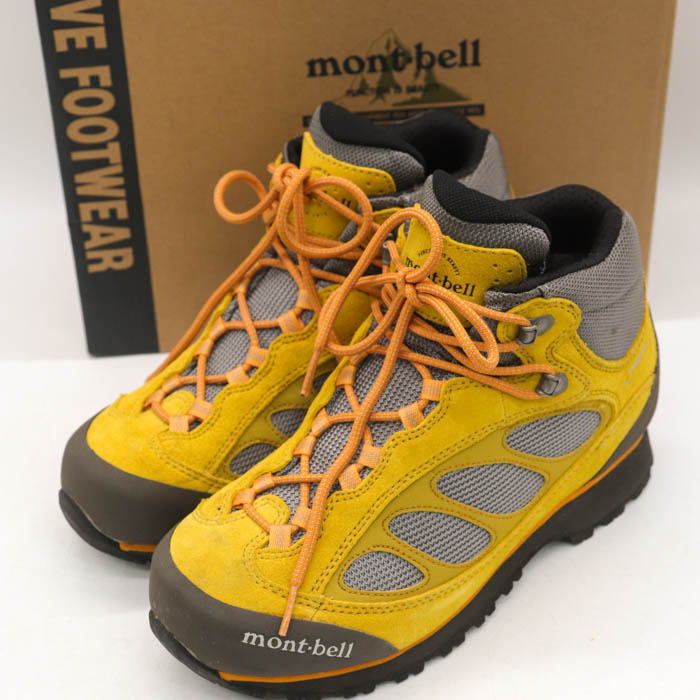 mont-bell モンベル/ゴアテックストレッキングブーツ/イエローオーカー/422513360/サイズ:24.5cm/レディースシューズ/Aランク/75【中古】 mont-bell モンベル/ゴアテックストレッキングブーツ/イエロー
