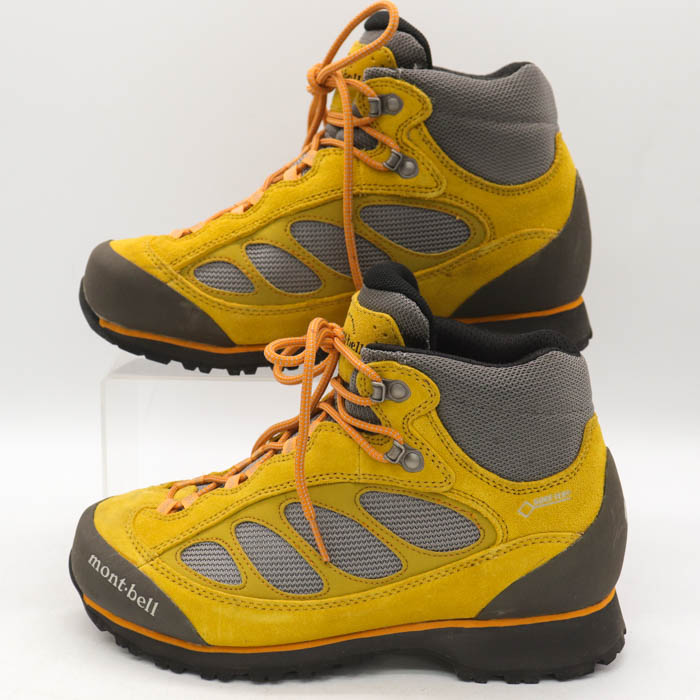 mont-bell モンベル/ゴアテックストレッキングブーツ/イエローオーカー/422513360/サイズ:24.5cm/レディースシューズ/Aランク/75【中古】 mont-bell モンベル/ゴアテックストレッキングブーツ/イエロー