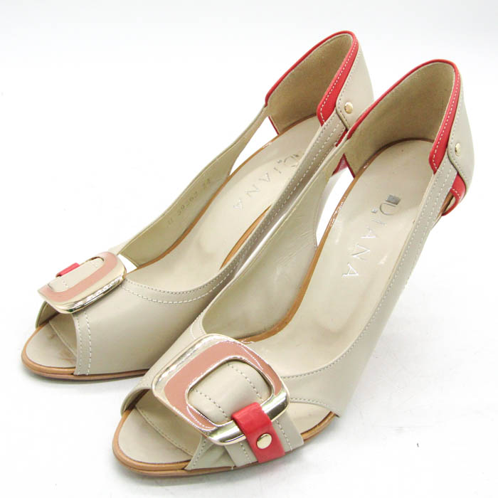 ダイアナ パンプス オープントゥ ハイヒール ブランド シューズ 靴  