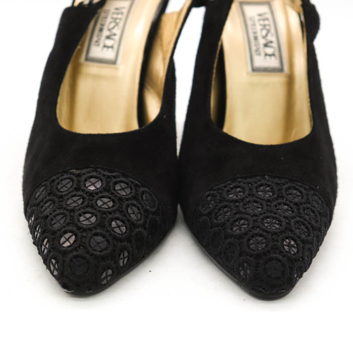 ヴェルサーチ パンプス ハイヒール ブランド シューズ 靴 黒  