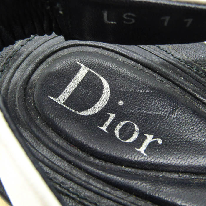 Dior ディオール　サンダル　36.5 ディオール サンダル 厚底 ブランド 靴 白 黒 レディース 36.5
