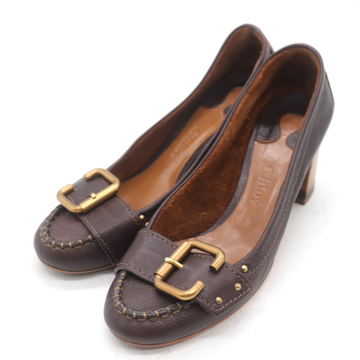 154　Chloe　size37.5　レース　ロゴ　パンプス 154 Chloe size37.5 レース ロゴ パンプス 154 Chloe size37.5