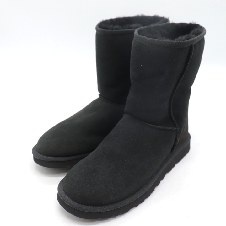 UGG W Classic Short 5825 ブラック 8サイズ UGG Australia Classic Short Black 5825 BOOTS Womens 6 for