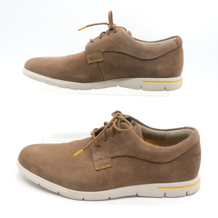 Clarks ブラウン 24.5㎝ クラークス スニーカー レースアップ シューズ ブランド 靴
