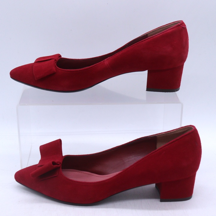 ダイアナ パンプス スエード ポインテッドトゥ リボン シューズ 日本製
