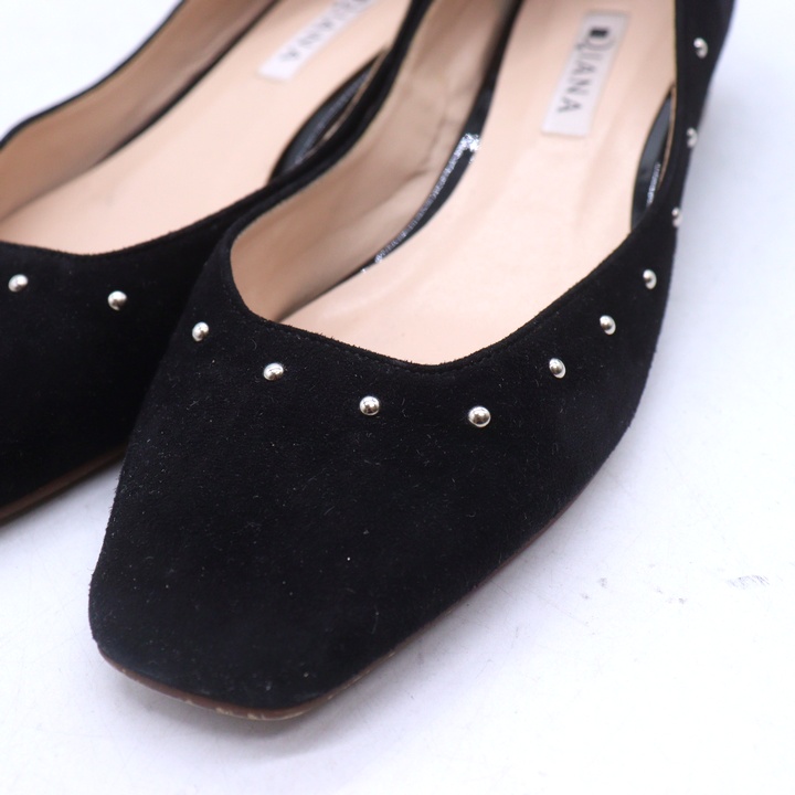 【未使用品】DIANA スタッズグリッターレースパンプス ブラック 24cm DIANA ブラックパンプス 24cm 未使用品】DIANA スタッズ