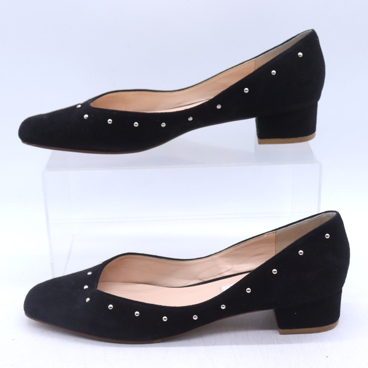ダイアナ パンプス スタッズ スエード スクエアトゥ シューズ 日本製