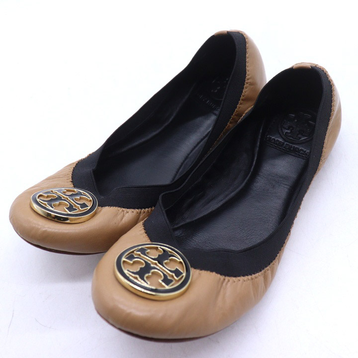 トリーバーチ　ブラック 5cmヒール　パンプス　シューズ　フォーマル　ゴールド hx49-1.jpg