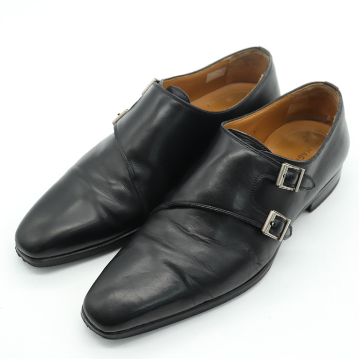 【美品】MAGNANNI／マグナーニ ／サイズ39／モンクベルト／スエード