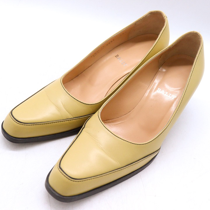 バリー パンプス レザー チャンキーヒール シューズ ブランド 靴