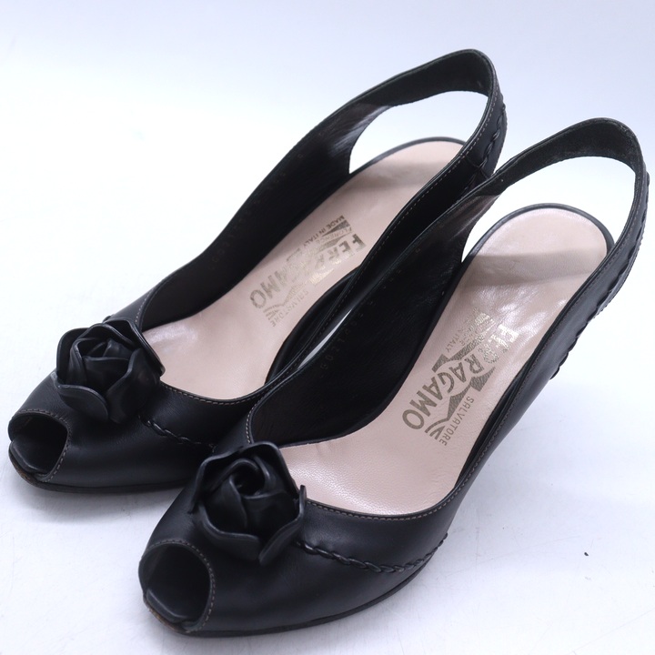 Salvatore Ferragamo フェラガモ パンプス 黒 イタリア製