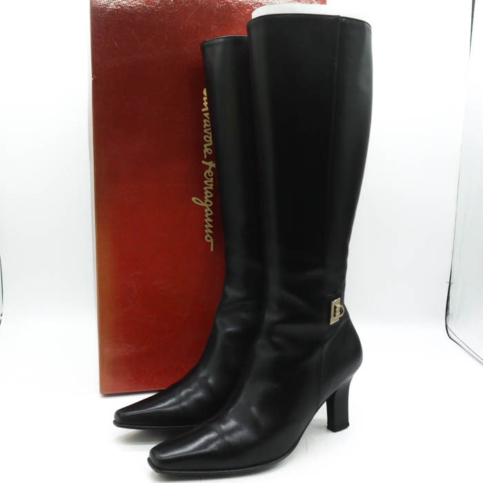 サルヴァトーレフェラガモ ロングブーツ ガンチーニ シューズ ブランド