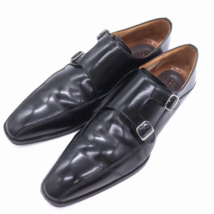 【美品】リーガル/レザービジネスシューズ/ドレス/日本製/ブラック/26.5cm リーガル ドレスシューズ ビジネスシューズ 紳士靴 日本製 黒 メンズ