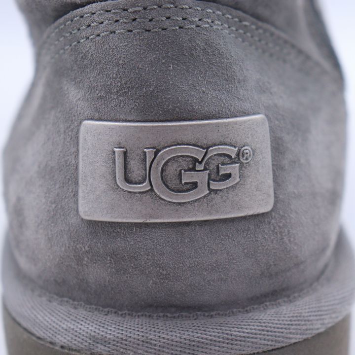 [最終処分] 箱付き！完全新品 UGG ルームシューズ グレー 23cm アグ ムートンブーツ シューズ ブランド 靴 レディース 23サイズ