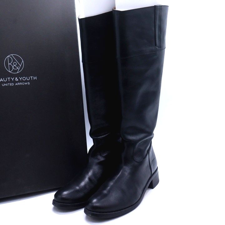 BEAUTIFUL SHOES 未使用品 BOA ANKLE BOOTS 24cm ボアアンクルブーツ ブーツ ブラック レディース ビューティフルシューズ【中古】5-1021T シューズ＞ブーツ アウトレット セール 通販 - SMASELL（スマセル）