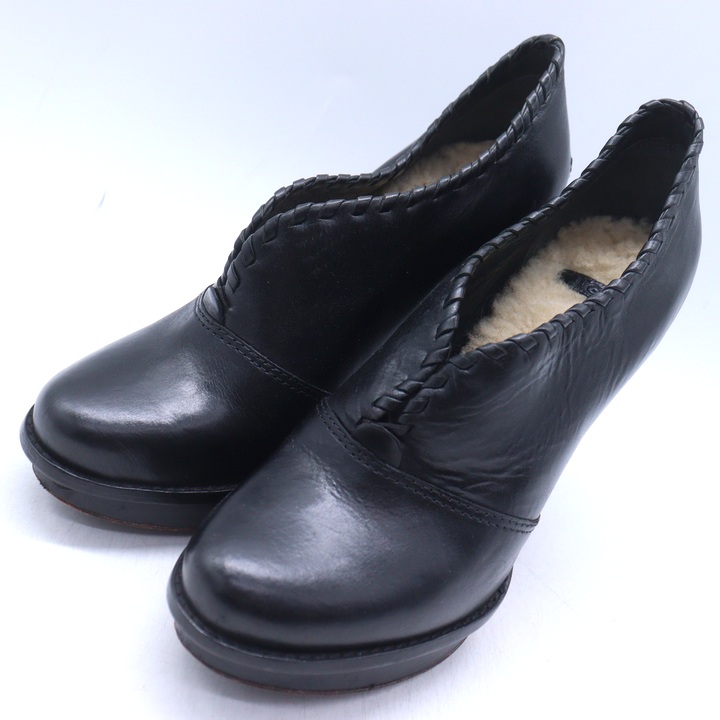 Staccato 黒い厚底ローファー 靴 スペイン製 38 ローファー ロー 