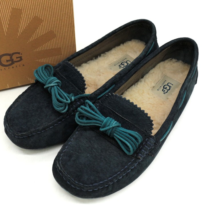 UGG アグ ダコタ モカシン シューズ ボア ブラック トヨ 。様美品