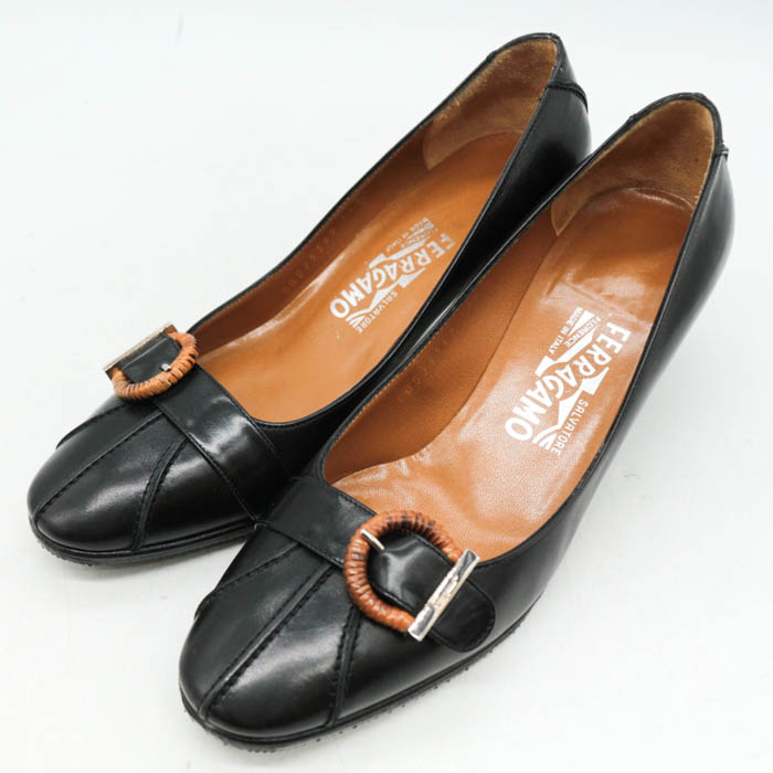 【美品フェラガモ】24.5センチ【即決割引有り】 Salvatore Ferragamo｜サルヴァトーレフェラガモ アウトレット セール