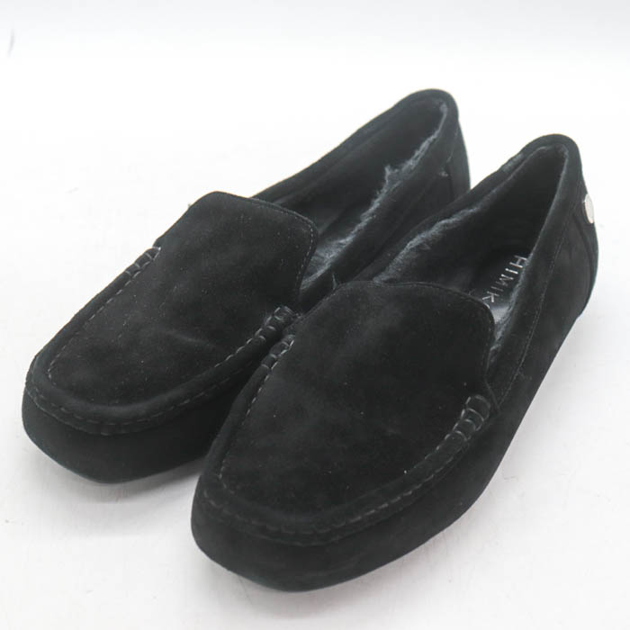 【美品】卑弥呼　HIMIKO モカシン　24 ブラック 卑弥呼 ファーモカシン シューズ ブランド 靴 黒 レディース 23サイズ