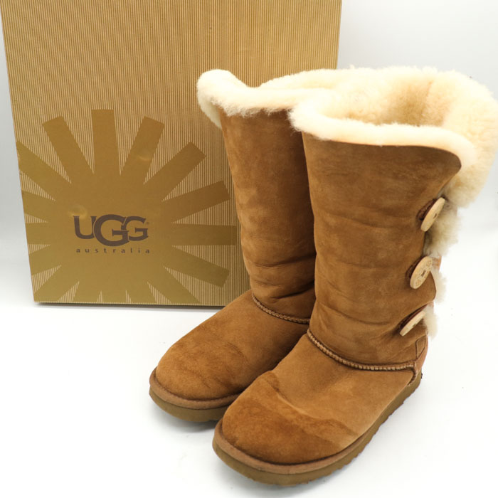 UGG ムートンショートブーツ ブラウン 24センチ レディース - ブーツ