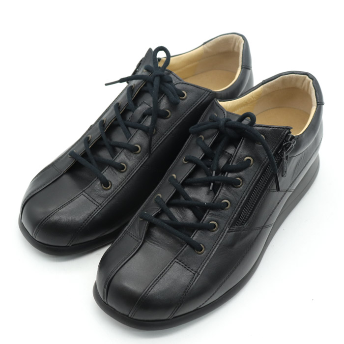 コンフォートクリニック コンフォートシューズ 未使用 3E 幅広 日本製 靴 レディース 24cmサイズ ブラック 1989 H.M Comfort Clinic