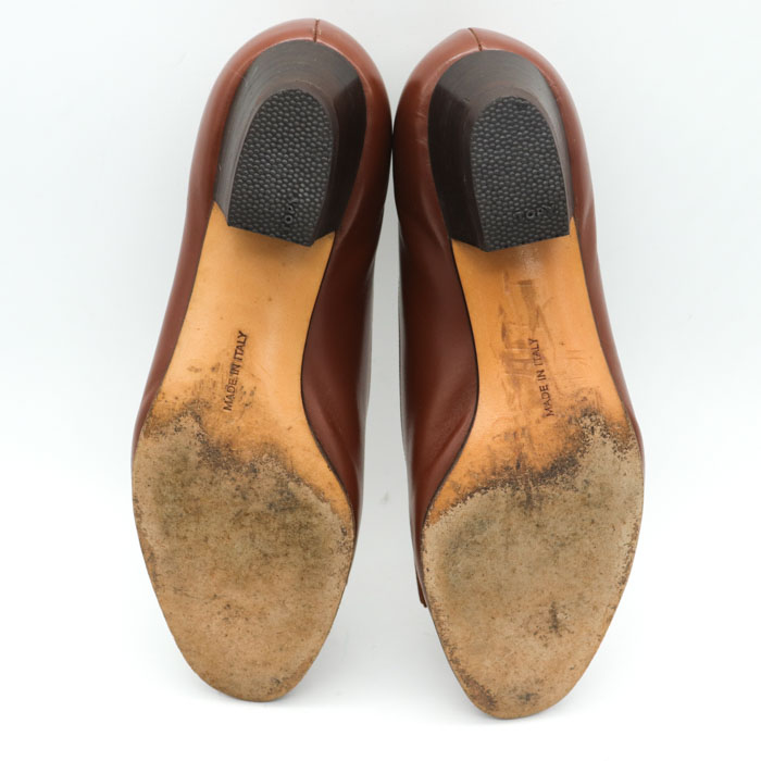 サルヴァトーレ フェラガモ Salvatore Ferragamo パンプス ヴァラ エナメルレザー ヒール シューズ 靴 レディース 6 1/2D(24cm相当) ブラック表記サイズ612D
