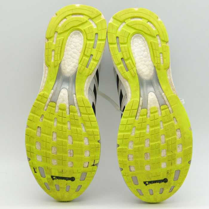 アディダス ランニングシューズ adiZERO booston スニーカー 運動靴 ユニセックス レディース 24.5cmサイズ ホワイト adidas