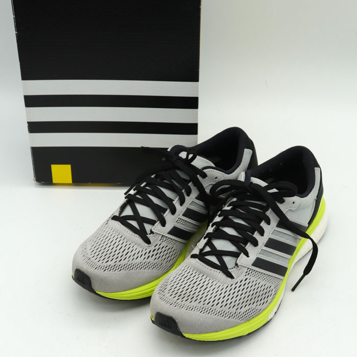 アディダス ランニングシューズ adiZERO booston BOOST 2 BA8146 スニーカー 運動靴 レディース 24.5cmサイズ グレー adidas