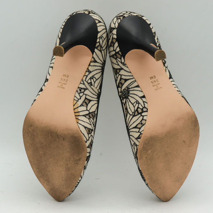 ダイアナ パンプス 花柄 刺繍 ハイヒール 日本製 シューズ 靴 ブランド