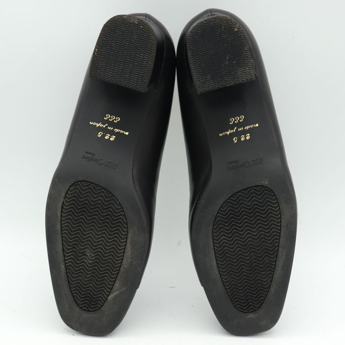 リズ コンフォート パンプス スクエアトゥ 3E 幅広 日本製 シューズ 靴