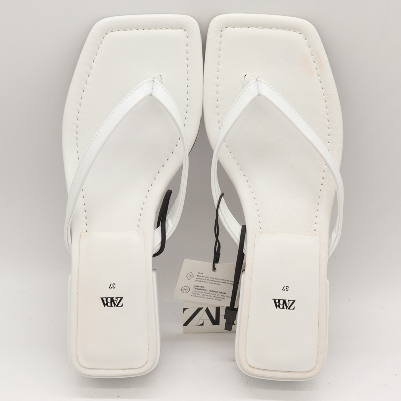 H&M ミュール ホワイト 白 24cm - 靴
