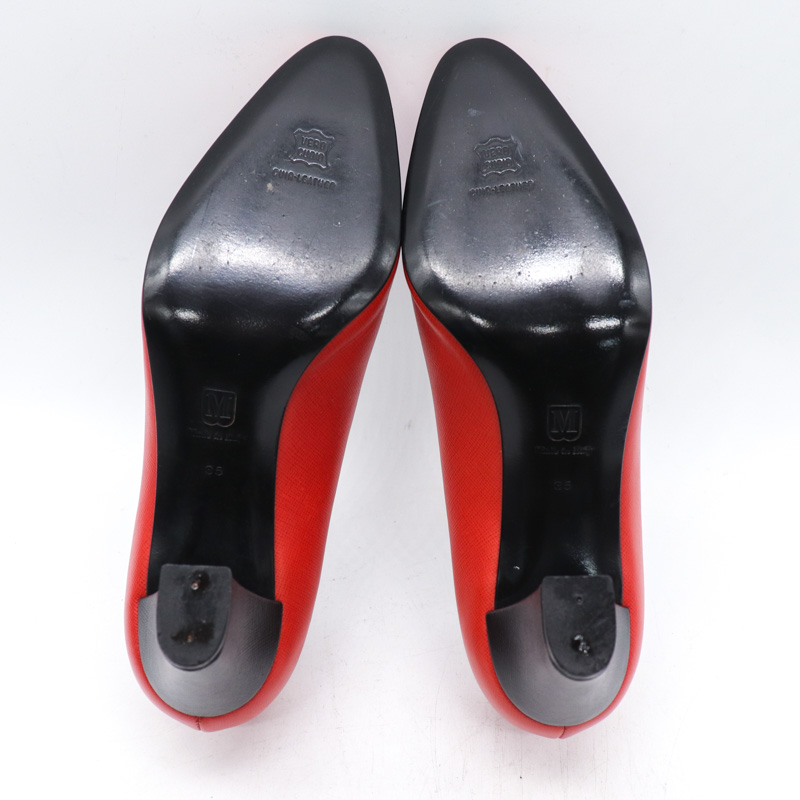 ブルーノマリ パンプス 靴 シューズ イタリア製 赤 レディース 35サイズ レッド Bruno Magli 【中古】