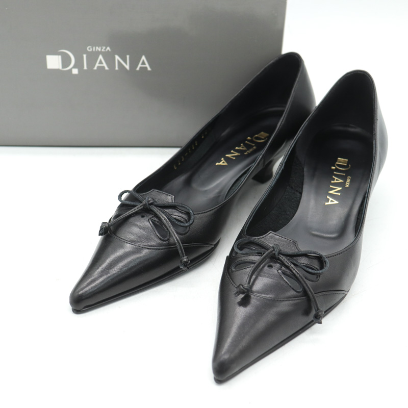 ダイアナ パンプス 靴 シューズ 黒 レディース 22.5cmサイズ ブラック