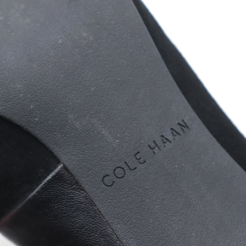 コールハーン ショートブーツ ブーティ 本革 レザー ブランド シューズ 靴 黒 レディース 7 Bサイズ ブラック COLE HAAN 【中古】