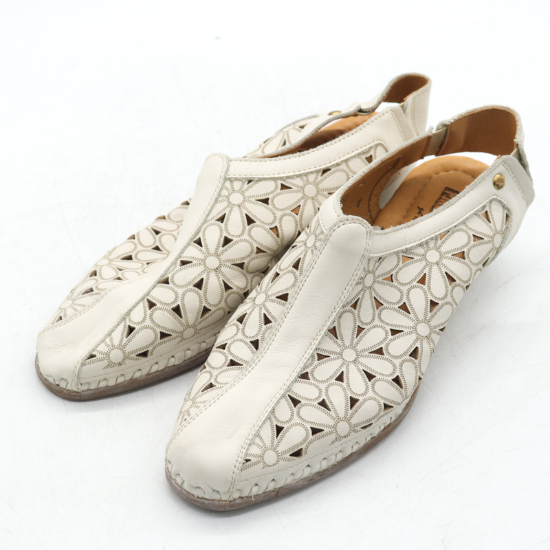 ピコリノス サンダル ストラップ 靴 シューズ 白 レディース 37サイズ ホワイト PIKOLINOS約5cmアウトソール全長