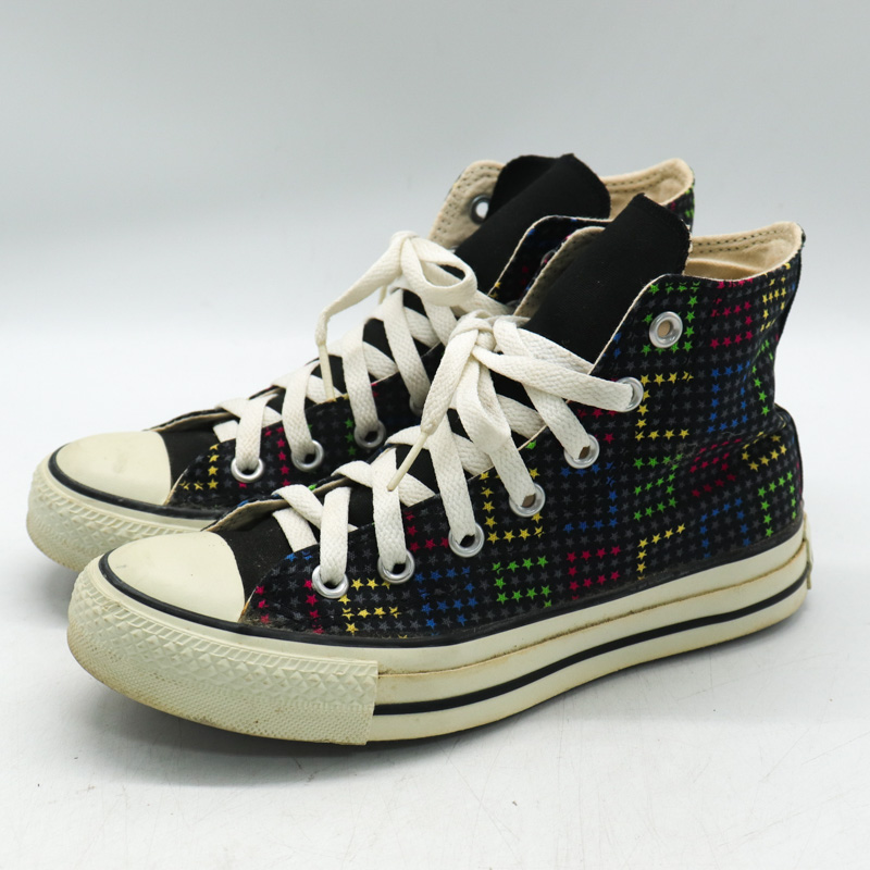 コンバース スニーカー ハイカット オールスター 靴 シューズ 黒 レディース 23cmサイズ ブラック CONVERSE 【中古】