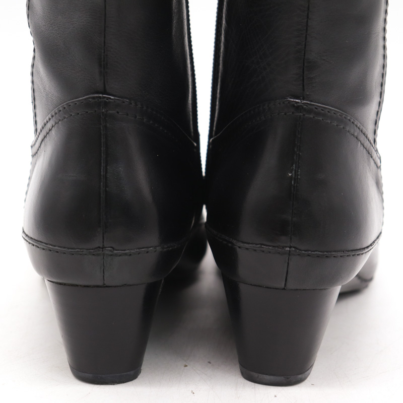 リーガル ブーツ ミドル レザー ブランド シューズ 靴 黒 レディース 23.5サイズ ブラック REGAL 【中古】