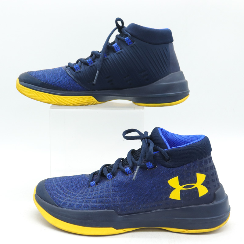 アンダーアーマー バスケットボールシューズ UA GOT NXT 3020847 バッシュ スニーカー 靴 メンズ 25cmサイズ ネイビー  UNDER ARMOUR 【中古】