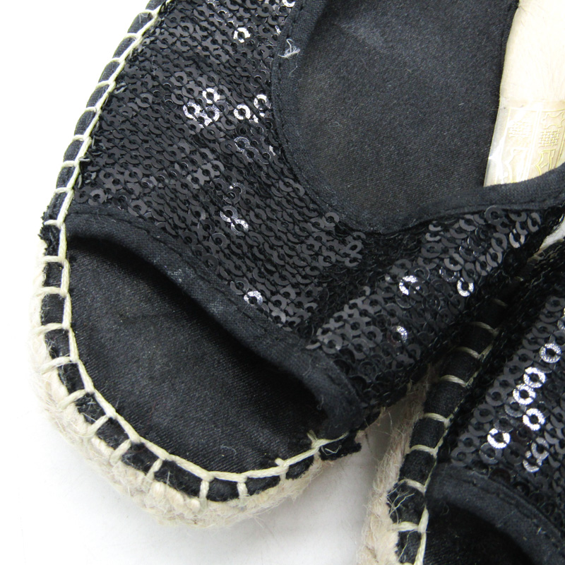 イング サンダル ウエッジソール ブランド 靴 シューズ スペイン製 黒 レディース 35サイズ ブラック INGNI 【中古】