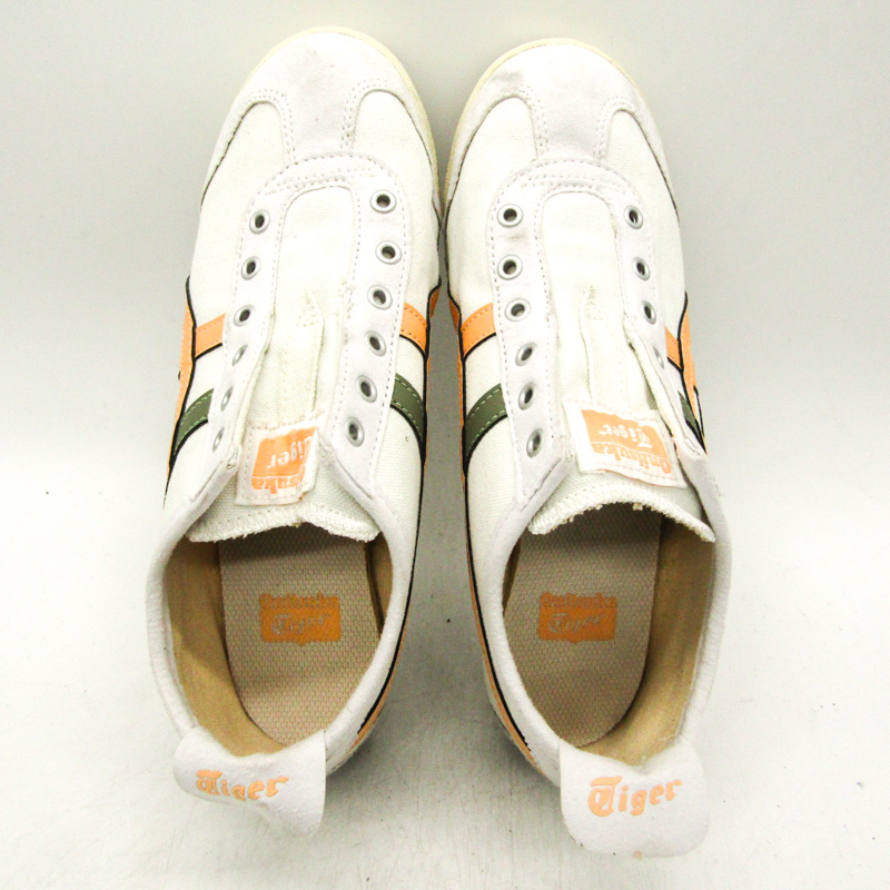 オニツカタイガー スニーカー スリッポン 1183A360 メキシコ66 靴 シューズ 白 レディース 23サイズ ホワイト ONITSUKA  TIGER 【中古】｜ONITSUKA TIGER｜店舗買取｜シューズ＞スニーカー｜USEDのアパレル通販サイト - SMASELL（スマセル）